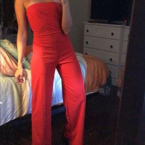 Red Jumpsuit! Full length